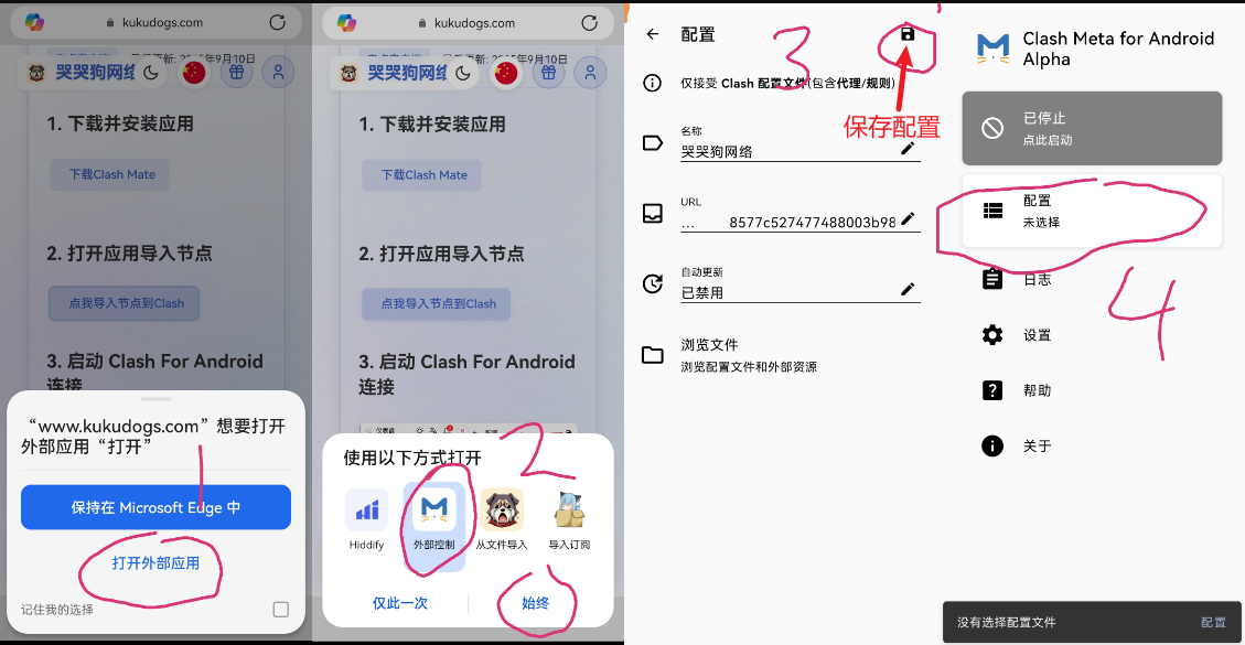 Clash Meta 配置示意