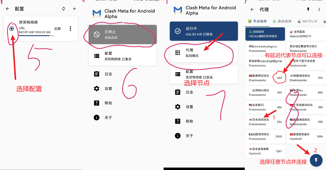 Clash Meta 连接示意
